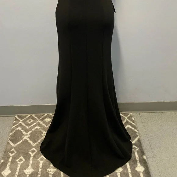 NWT Lotus Threads NYC One Shoulder Gown In Black Size 4 (Style 61490) - Picture 5 of 9